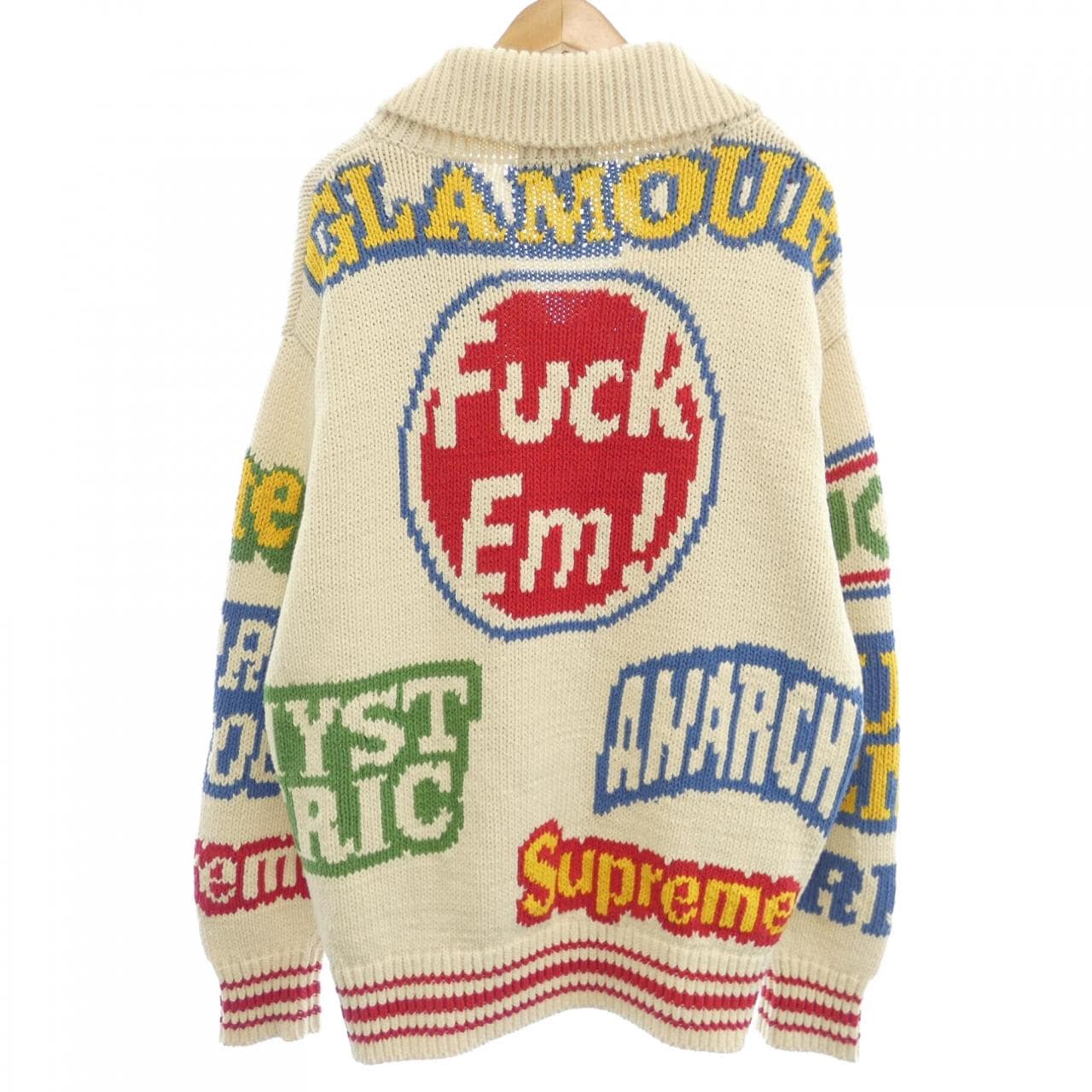 シュプリーム SUPREME HYSTERIC GLAMOUR カーディガン