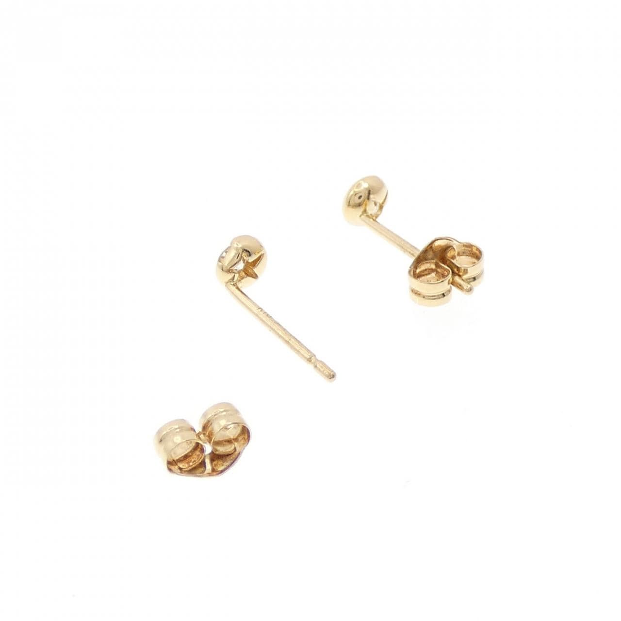 スタージュエリー ムーンセッティング ピアス 0.08CT