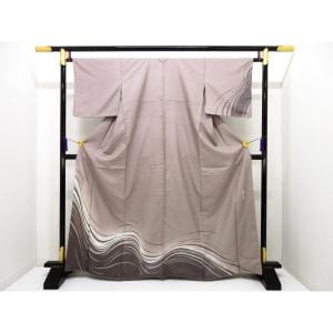 訪問着　牛首紬　身幅Ｌ寸