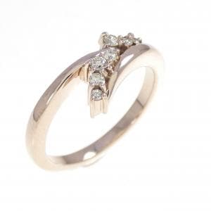 K18PG ダイヤモンド リング