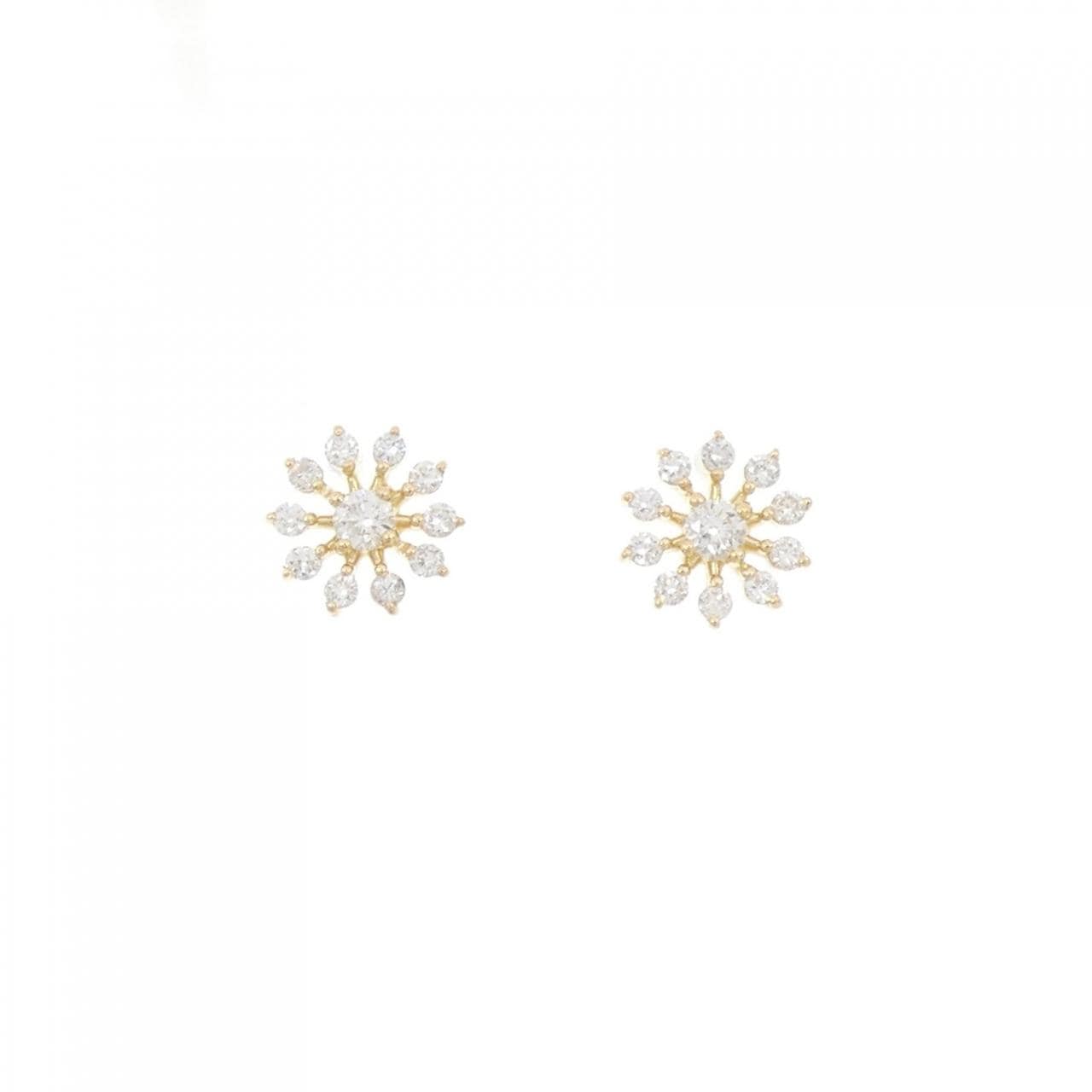 【リメイク】K18YG ダイヤモンド ピアス 0.30CT