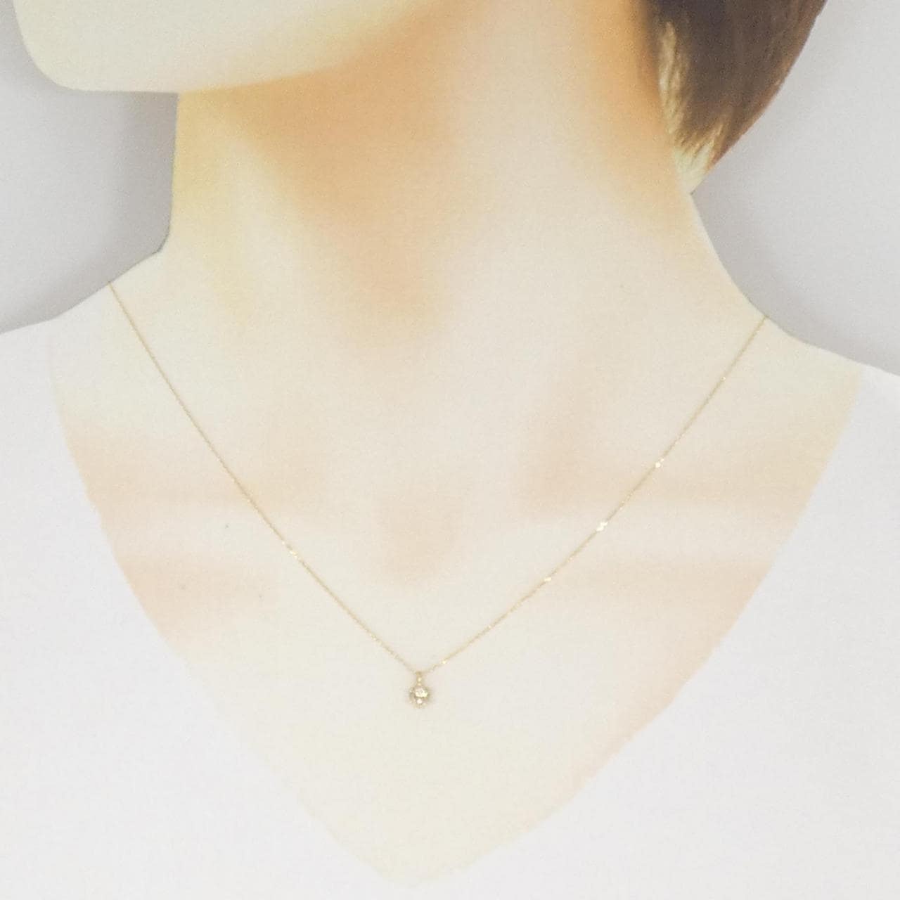 K18YG ダイヤモンド ネックレス 0.30CT