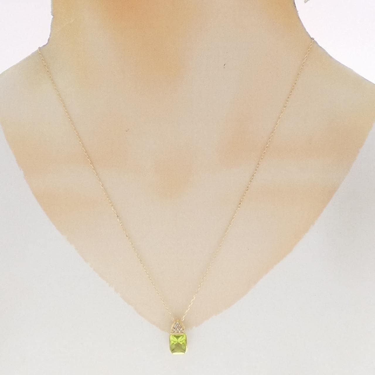 K18YG ペリドット ネックレス 1.98CT
