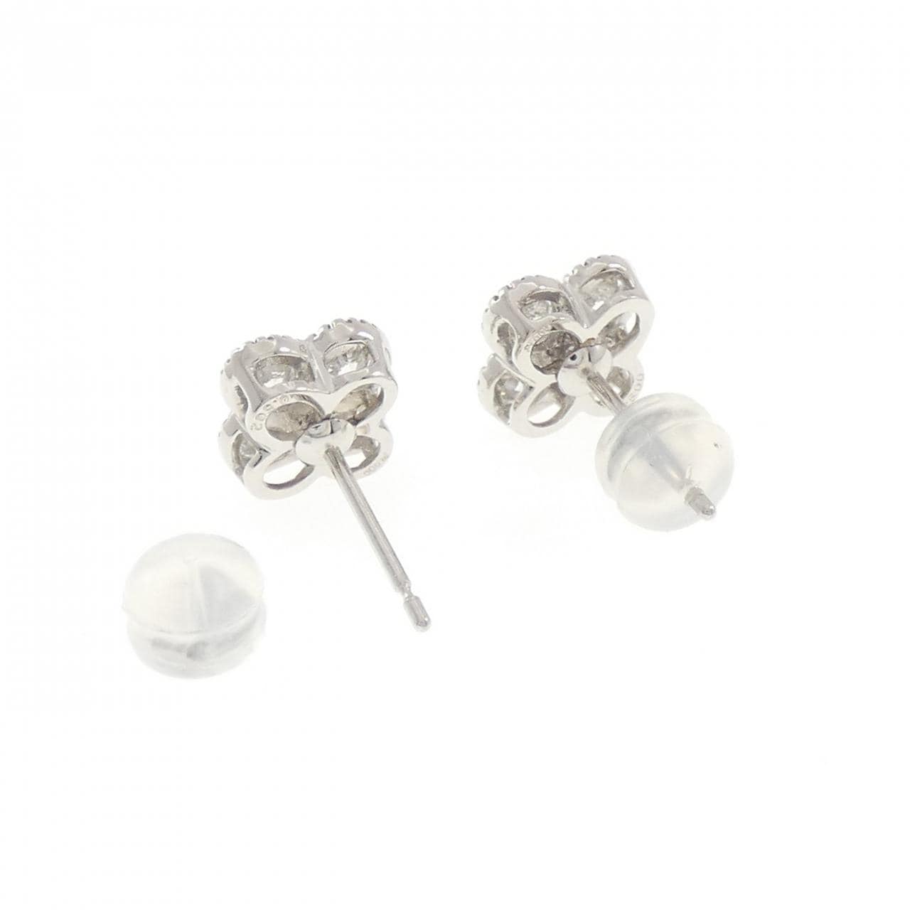 【新品】PT900 ダイヤモンド ピアス 1.002CT E VVS1-VS1 VG
