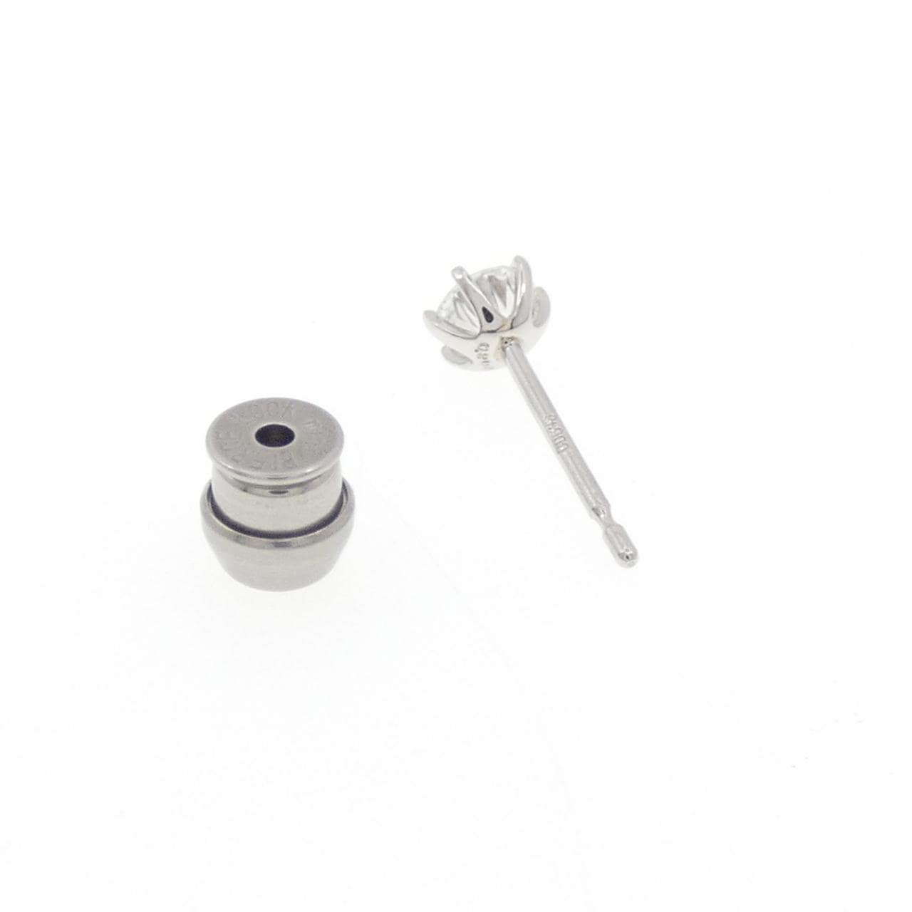 【リメイク】PT900/ST ダイヤモンド ピアス 0.206CT E VS1 VG 片耳