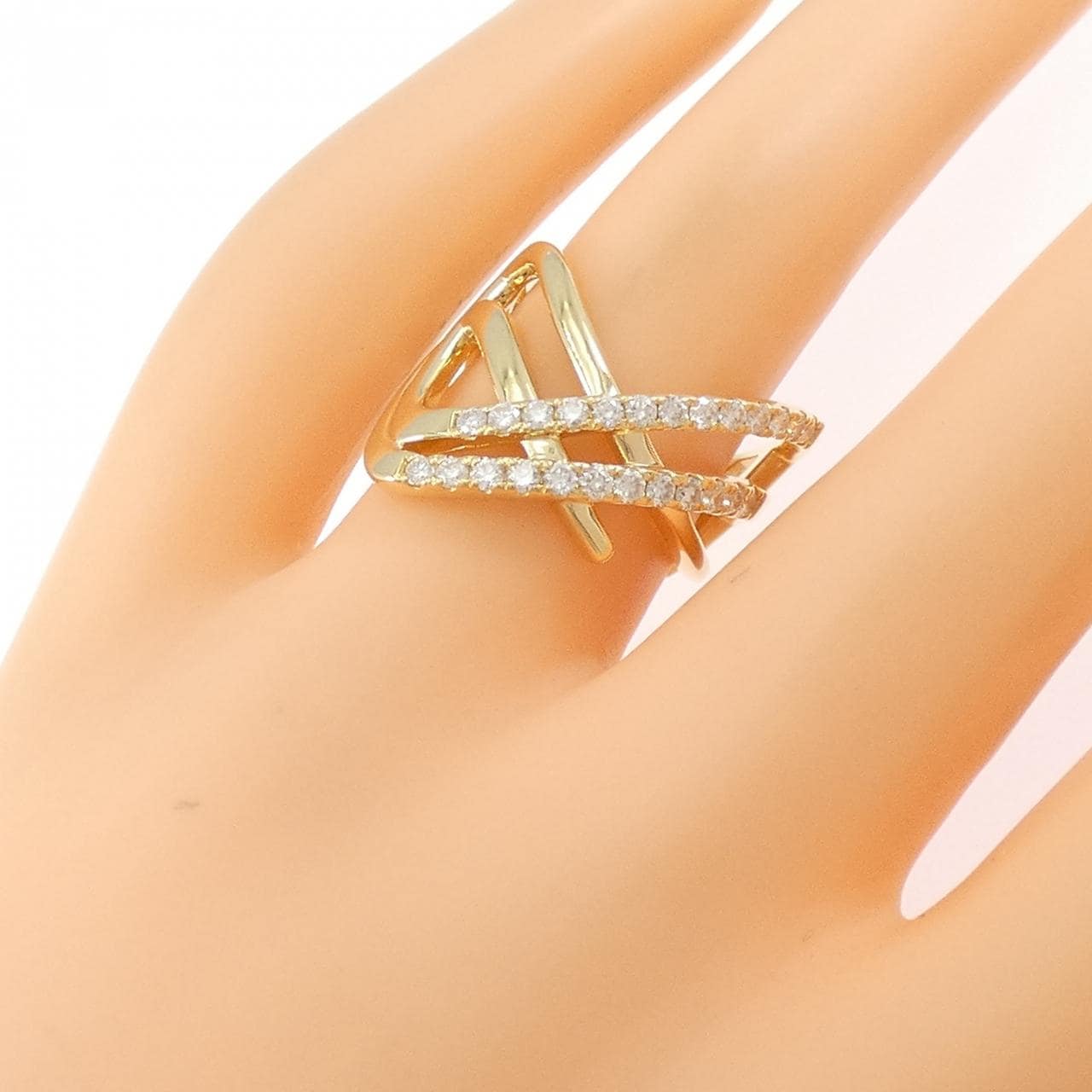 K18YG ダイヤモンド リング 0.50CT