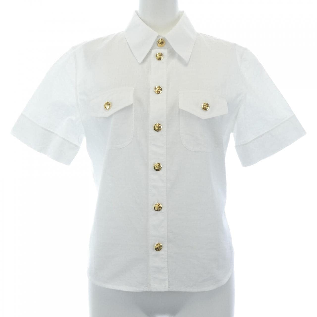 CELINE切尔西衬衫，Triomphe 款，尺码 2C951658R，短袖衬衫