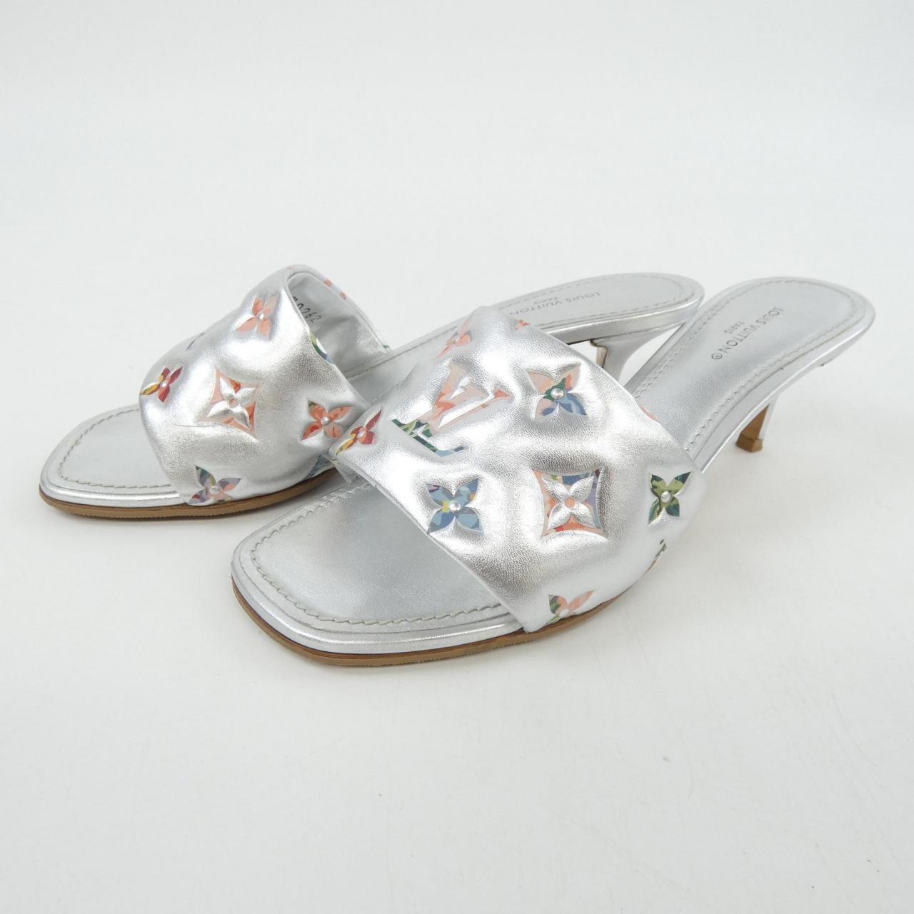 ルイヴィトン LOUIS VUITTON メタリックラムレザー リバイバルライン サンダル