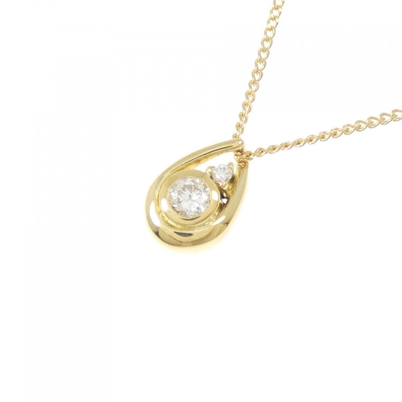 K18YG ダイヤモンド ネックレス 0.11CT