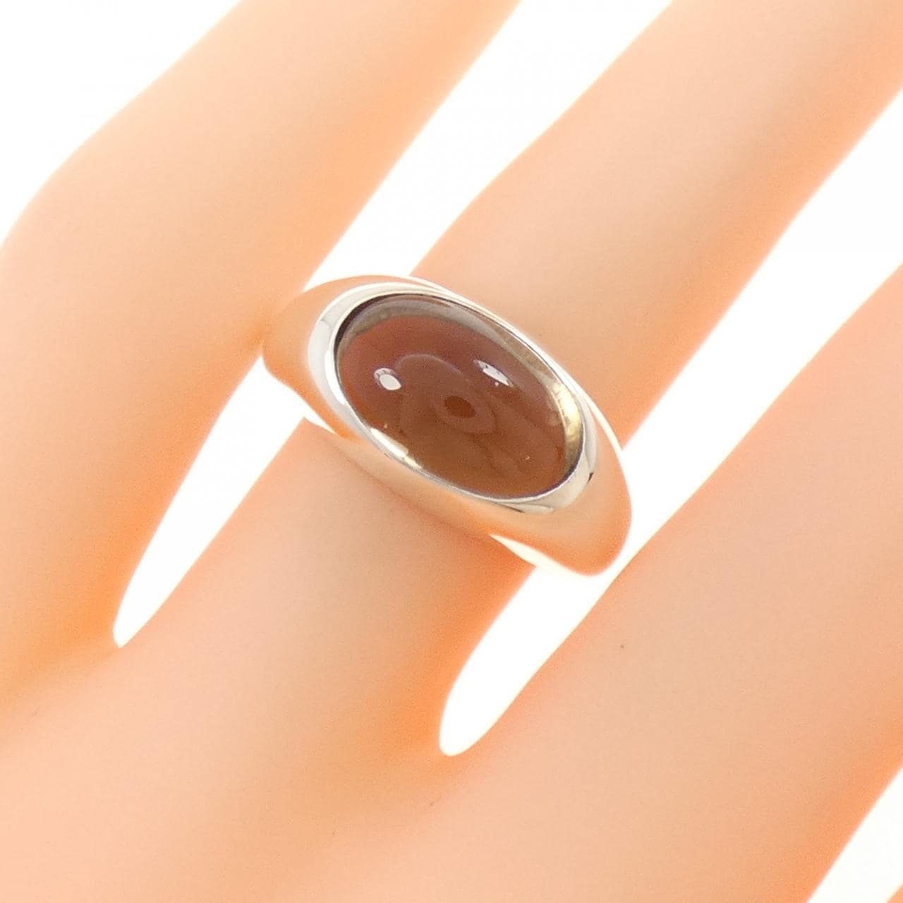 Jouete烟石英戒指