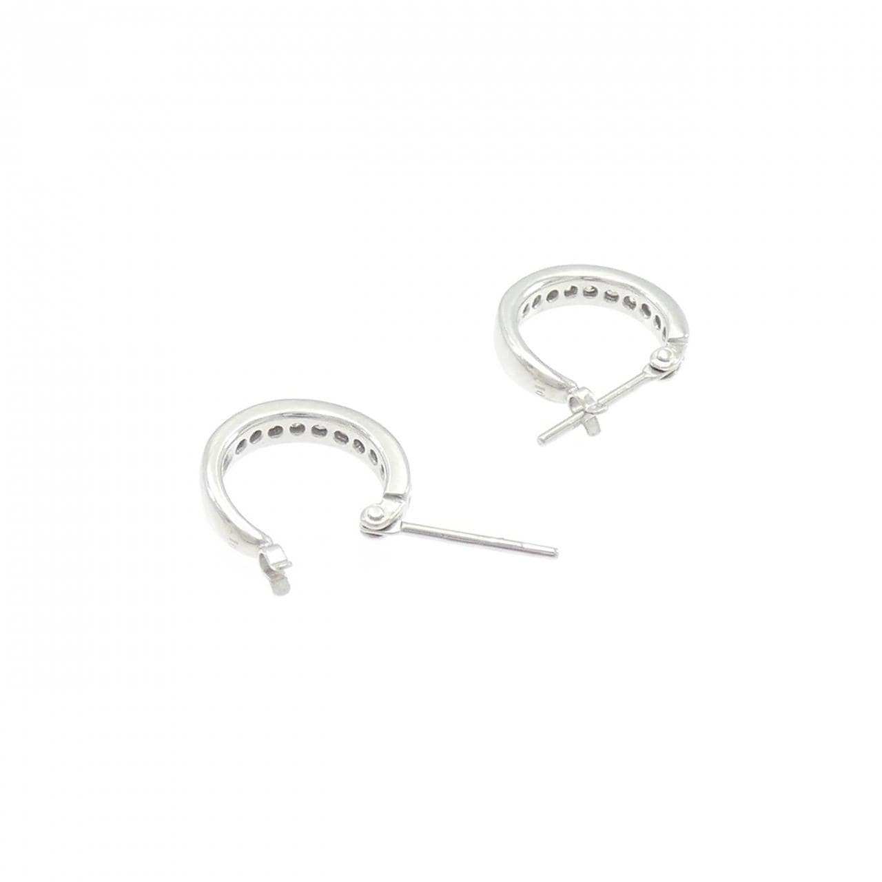 K18WG ダイヤモンド ピアス 0.20CT