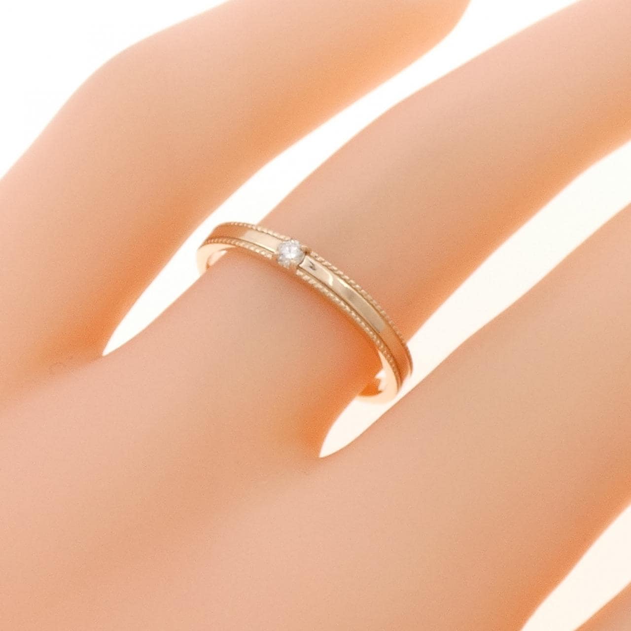 K10PG ダイヤモンド リング 0.03CT