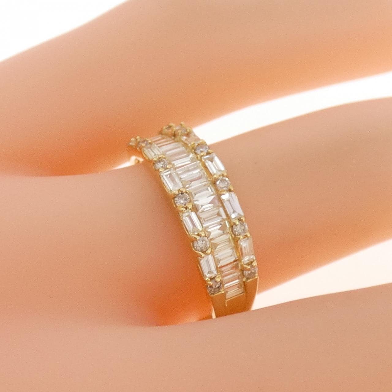 K18YG ダイヤモンド リング 0.70CT