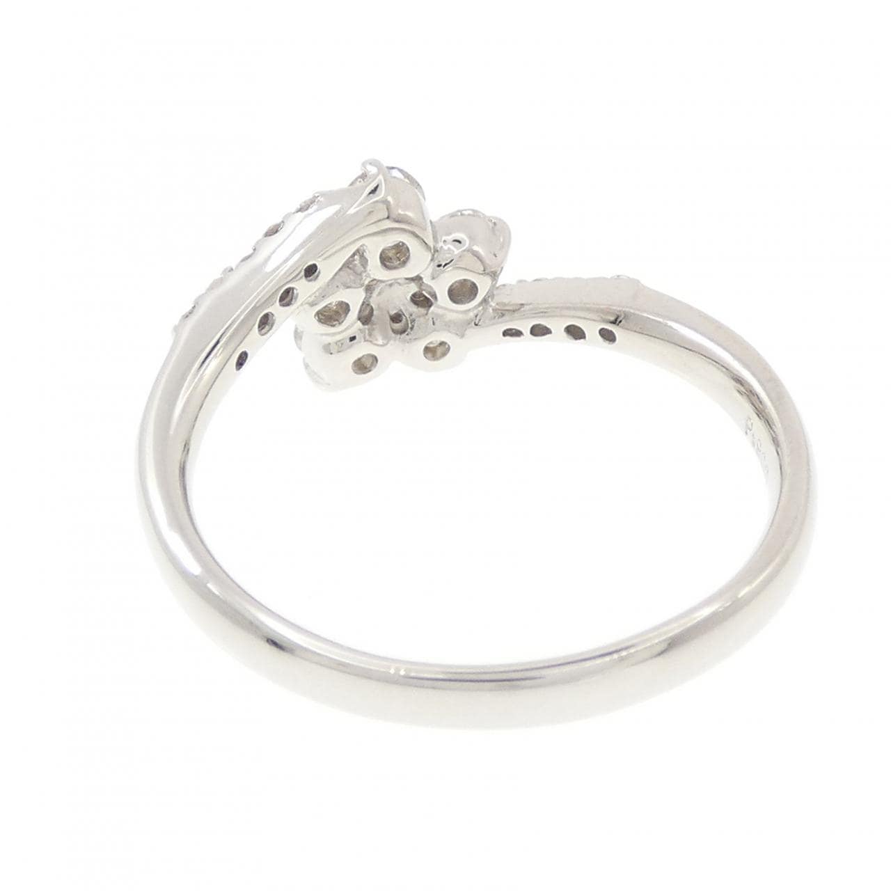 PT900 フラワー ダイヤモンド リング 0.50CT