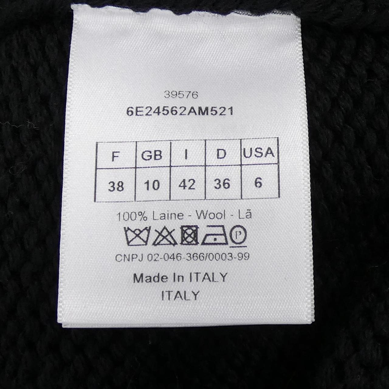 クリスチャンディオール CHRISTIAN DIOR 6E24562AM521 ニット