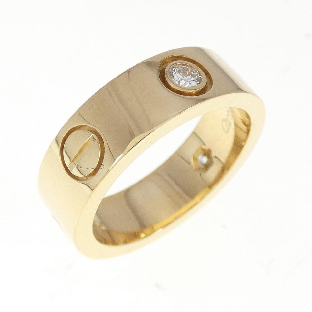 CARTIER LOVE half 鑽石指