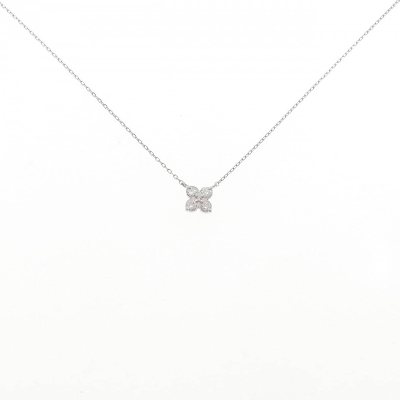 PT900/PT850 Flower Diamond Necklace 0.10CT