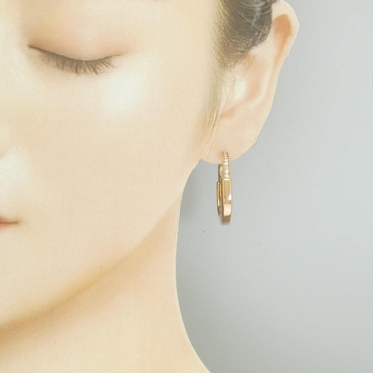 ティファニー ロック ピアス 0.19CT