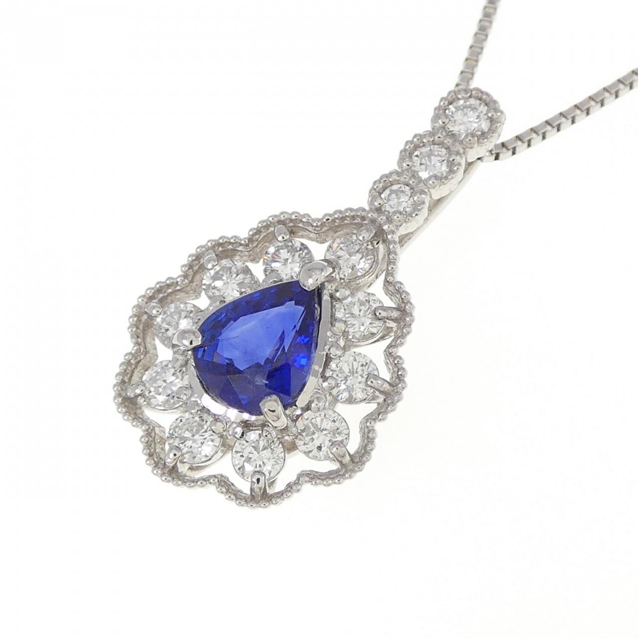 PT Sapphire Necklace 0.61CT