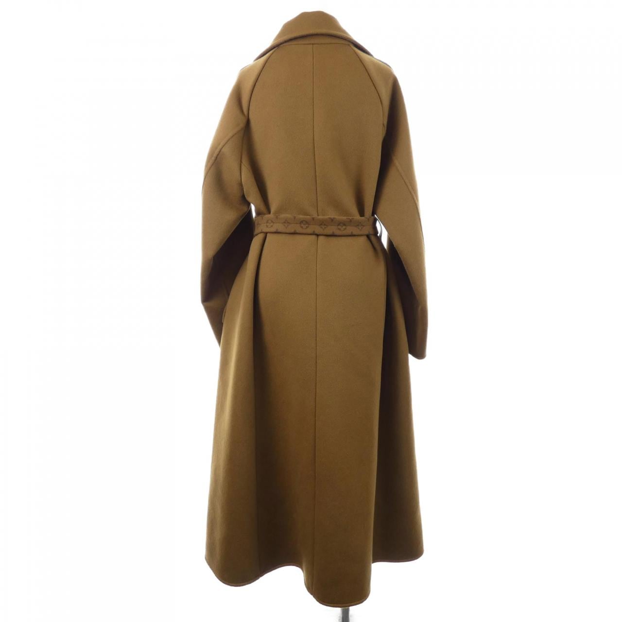 ルイヴィトン LOUIS VUITTON レザートリムベルテッドラップコート FNCO10QWE コート