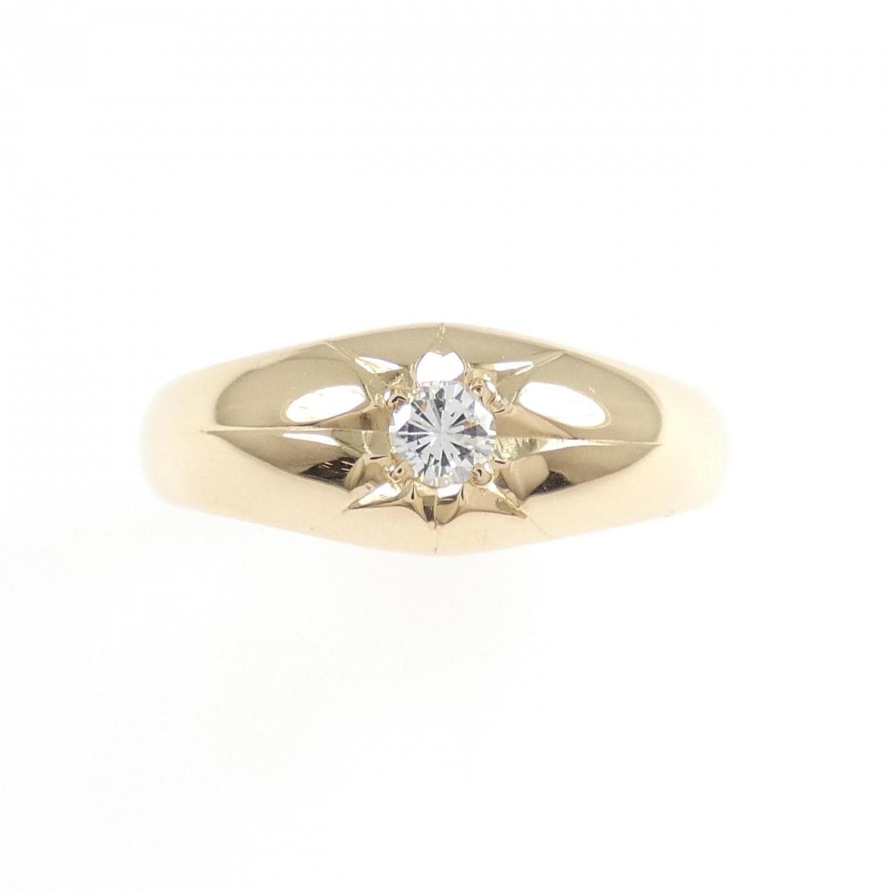 K18PG ダイヤモンド リング