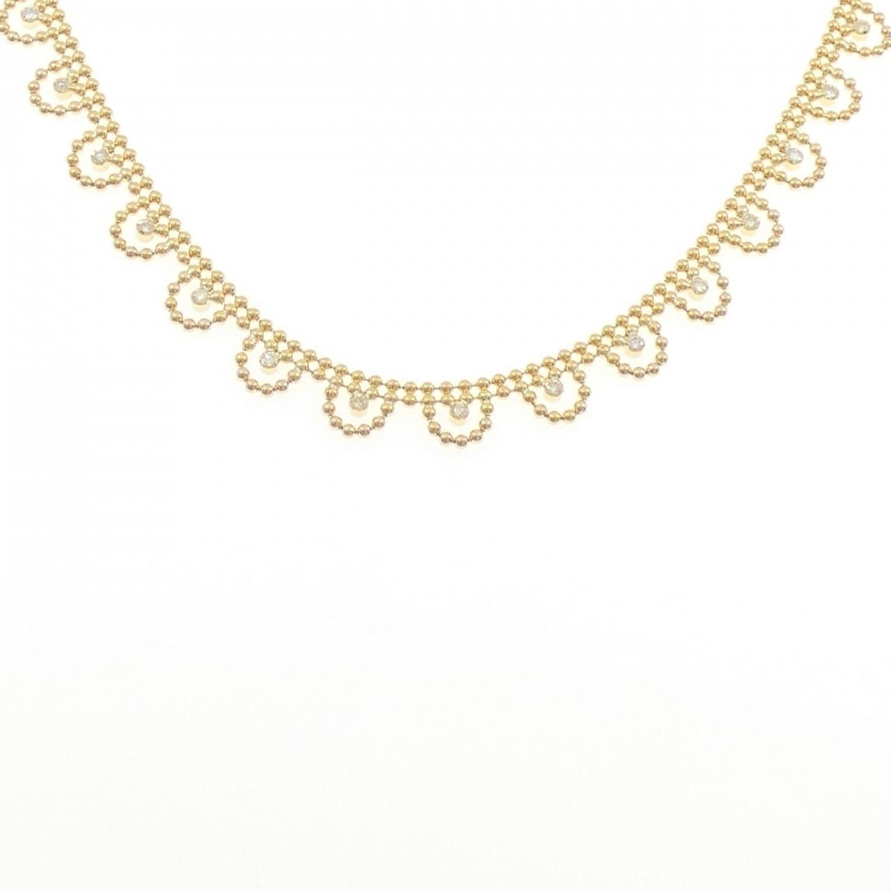 K18YG ダイヤモンド ネックレス 0.51CT