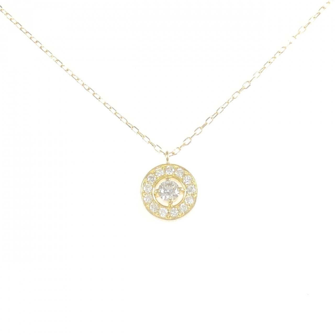 K18YG ダイヤモンド ネックレス 0.12CT