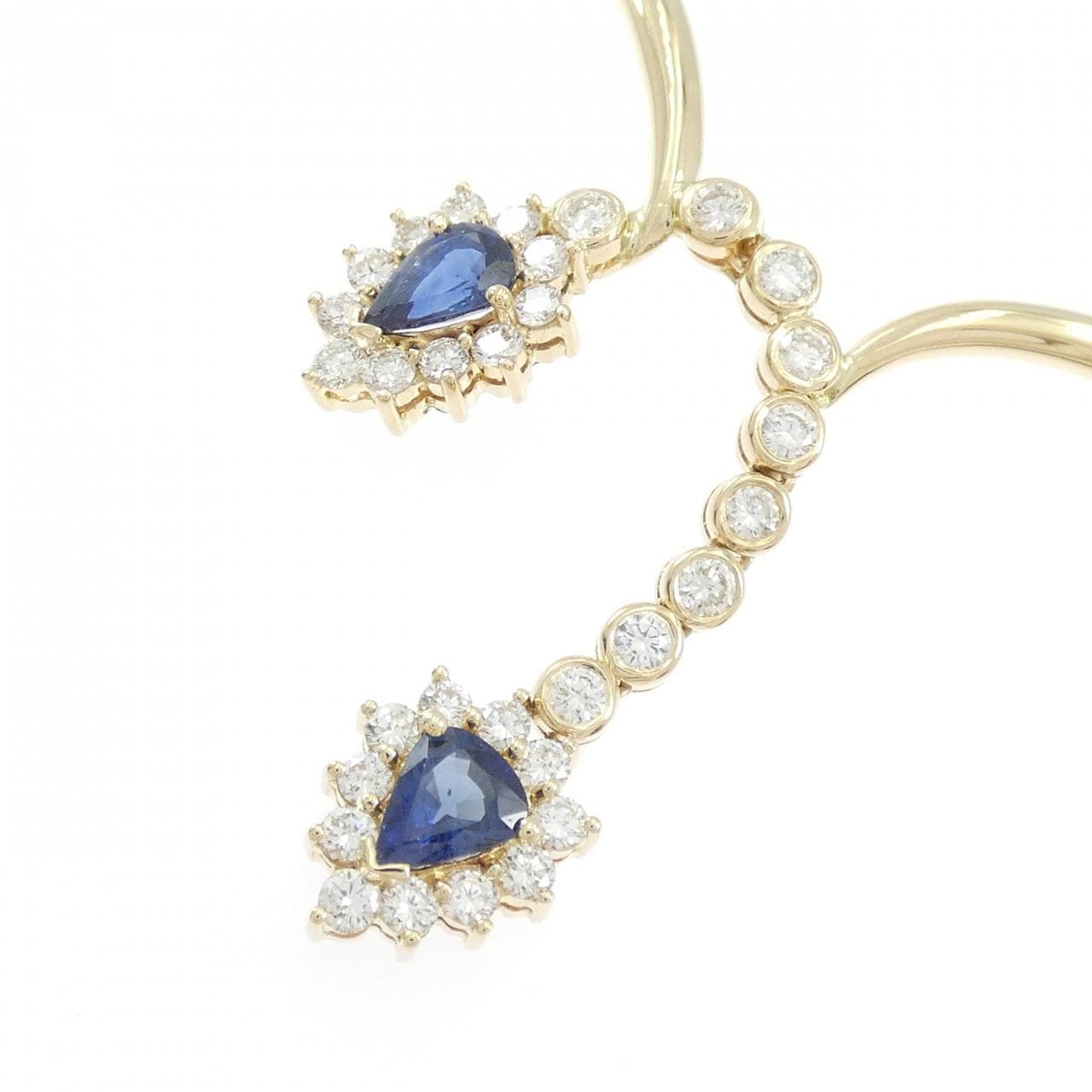 K18YG/750YG サファイヤ ネックレス 1.36CT