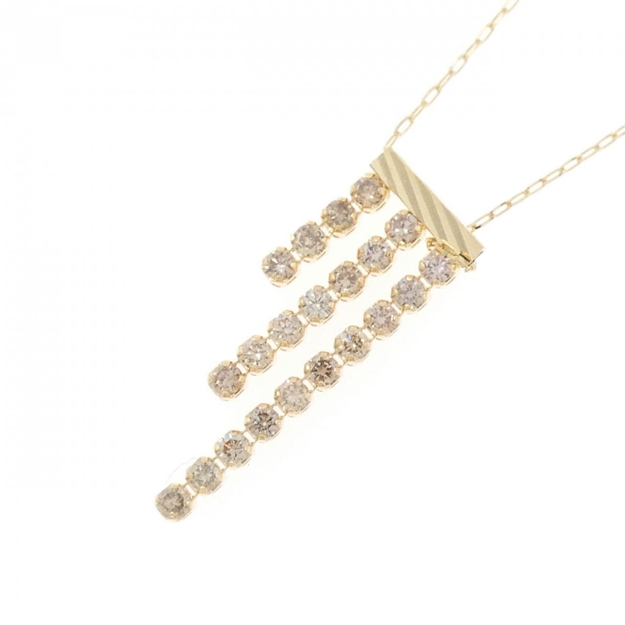K18YG ダイヤモンド ネックレス 0.30CT