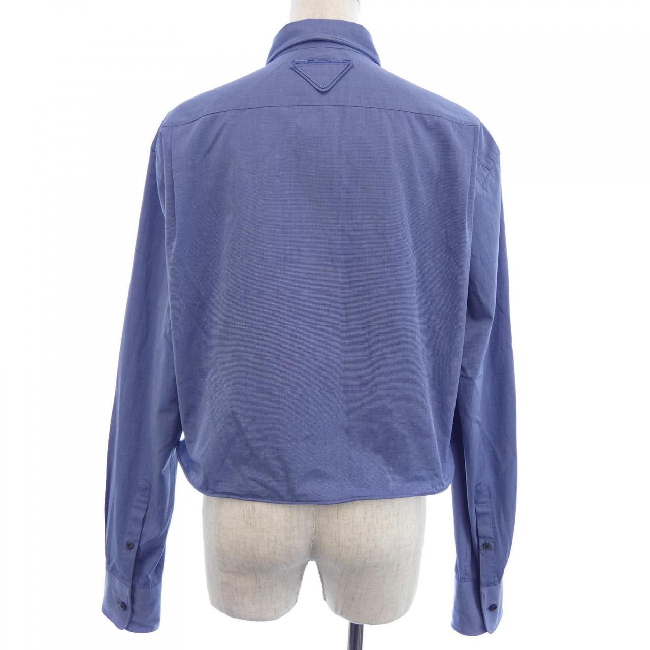 プラダ PRADA ポプリンシャツ トライアングルロゴ P414I SOOO 15CO シャツ