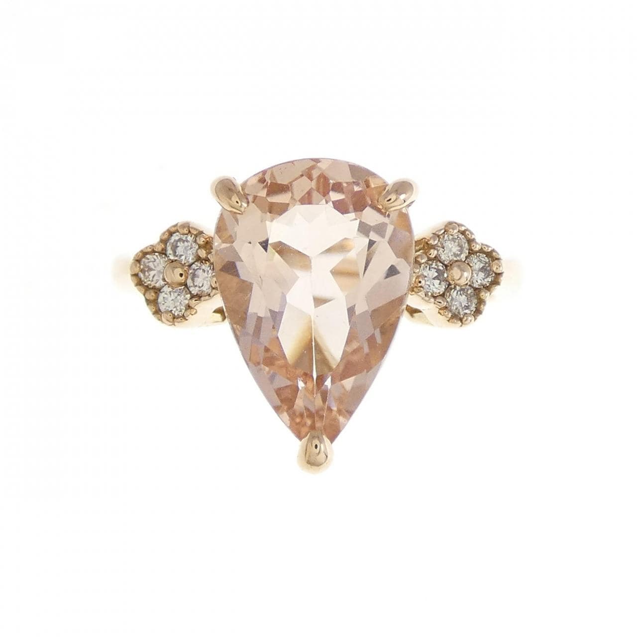 K18PG Morganite Ring 2.60CT