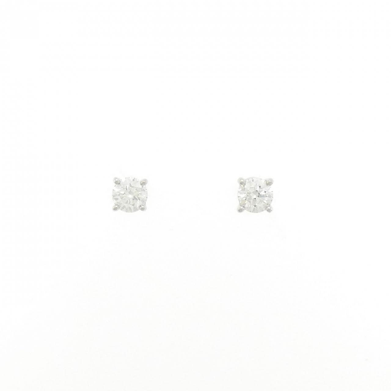 ティファニー ソリティア ピアス 0.25CT 0.25CT J IF 3EXT