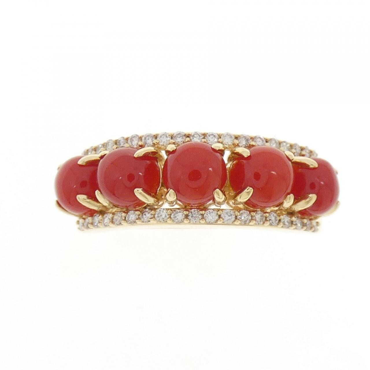 ジーエスティービー サンゴ リング 1.50CT