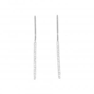 750WG ダイヤモンド ピアス 0.22CT
