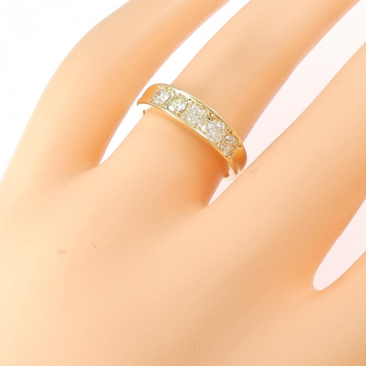 K18YG ダイヤモンド リング 0.604CT