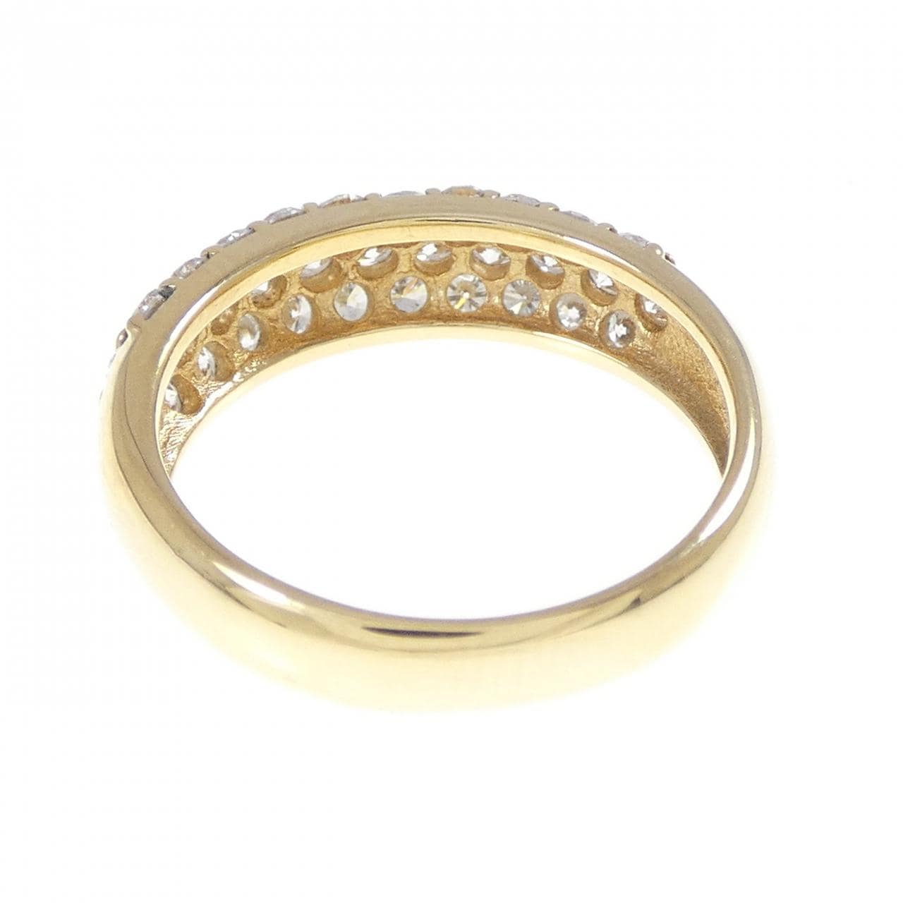 K18YG パヴェ ダイヤモンド リング 1.00CT