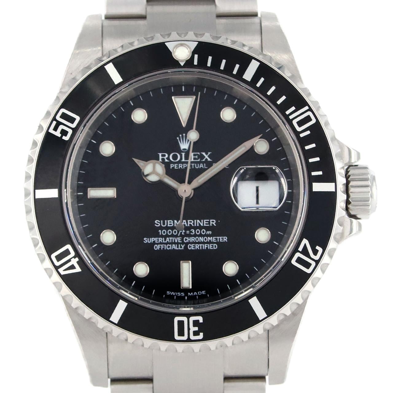 ROLEX Submariner Date 16610 SS Automatic F