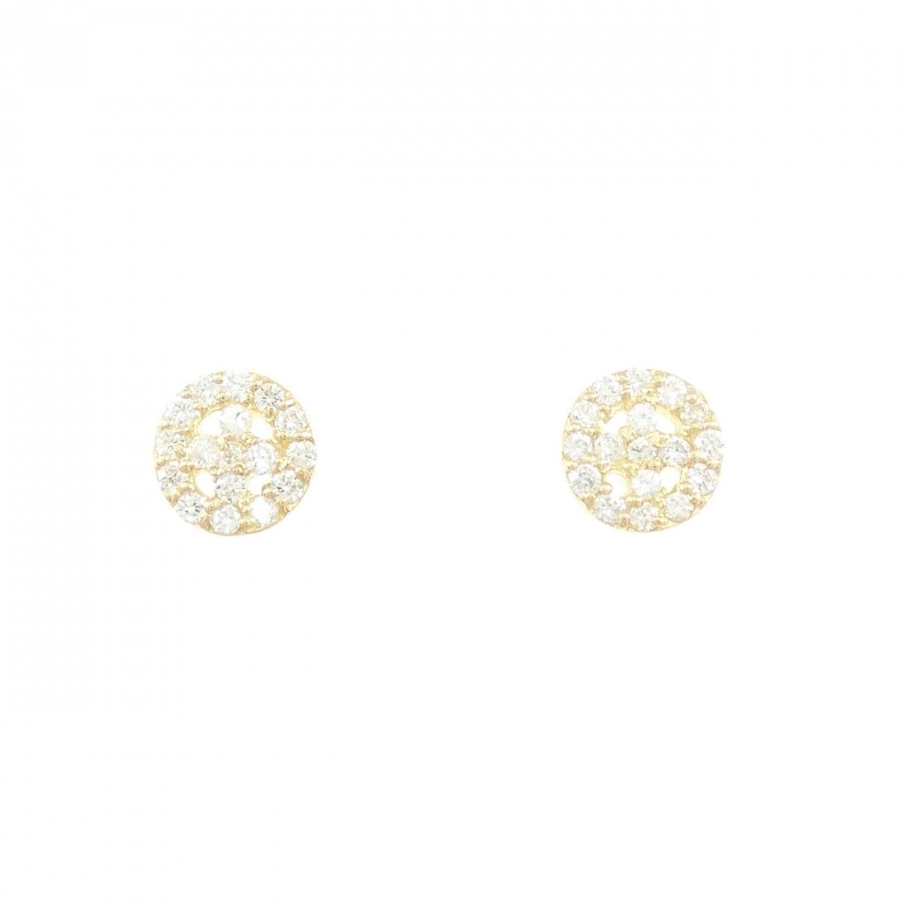 [再加工款] K18YG鑽石耳環0.20CT