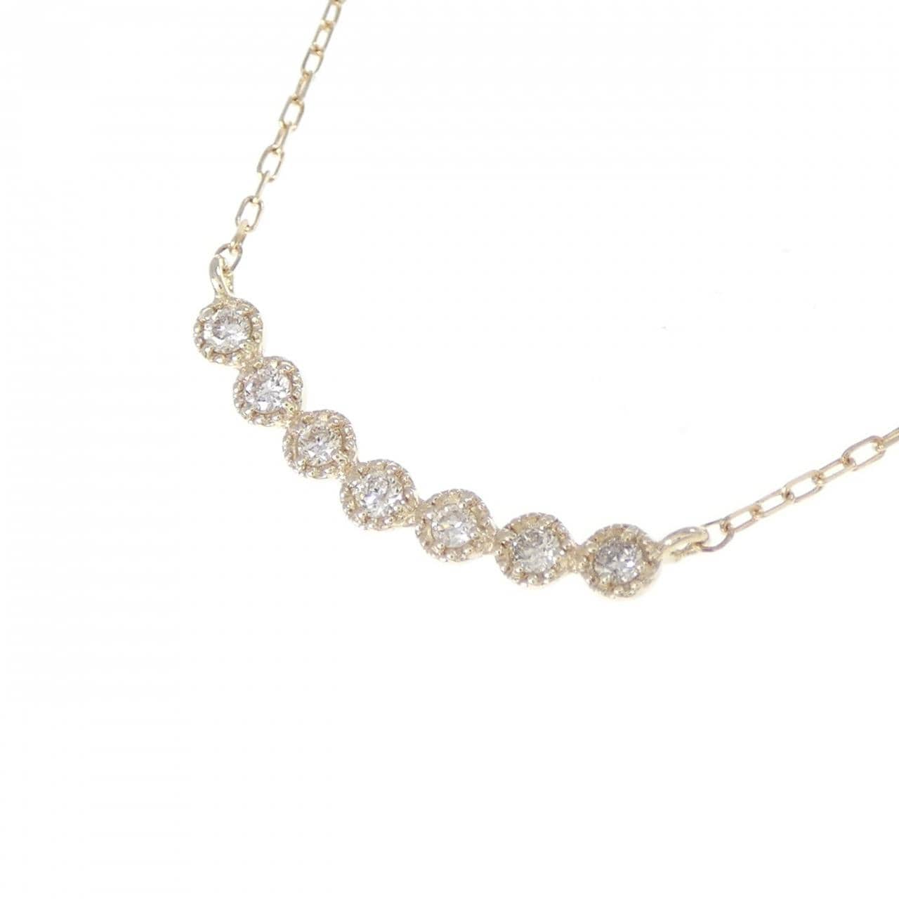 K10YG ダイヤモンド ネックレス 0.07CT