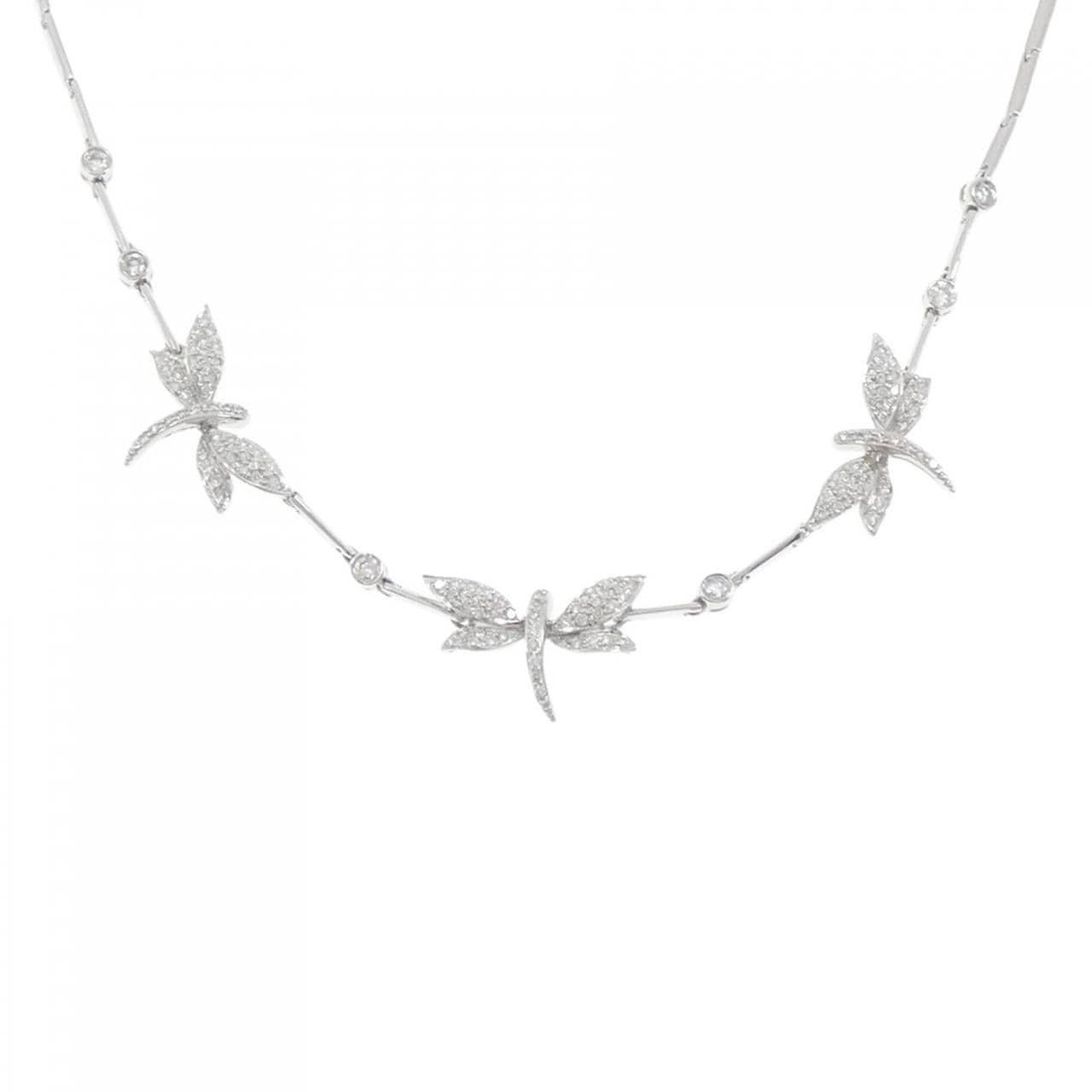 750WG ダイヤモンド ネックレス 1.01CT