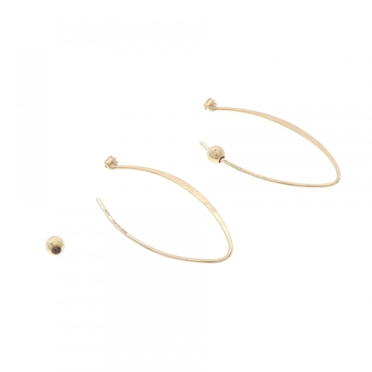 アガット ダイヤモンド ピアス 0.02CT