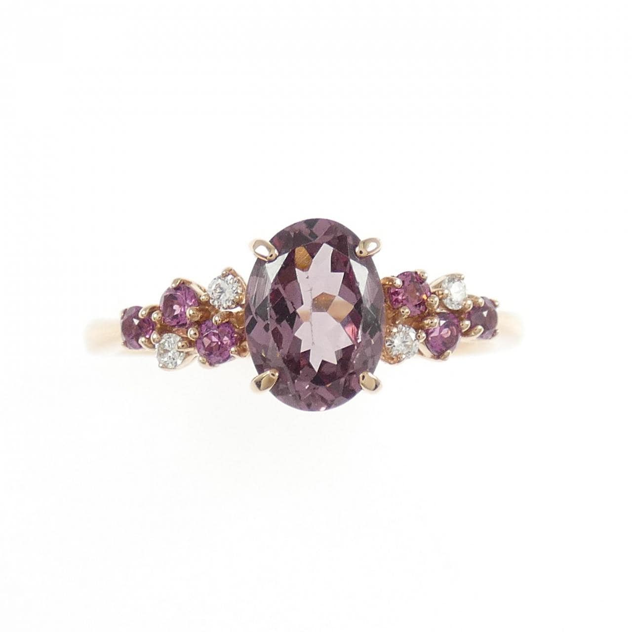 K18PG ガーネット リング 1.31CT