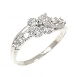 PT900 フラワー ダイヤモンド リング 0.50CT