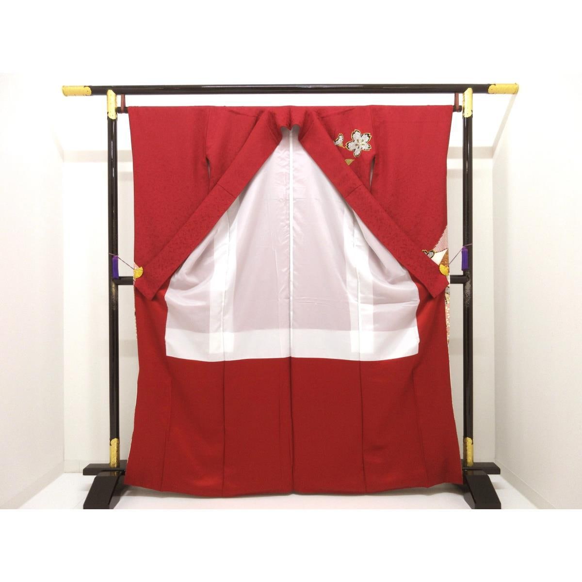 振袖　友禅金彩加工　きもの・長襦袢　２点セット