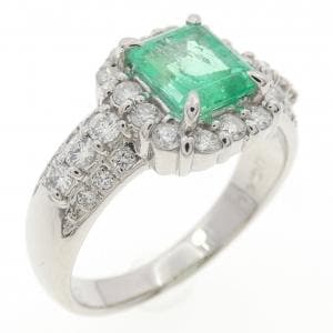 PT900 エメラルド リング 0.92CT