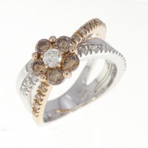 ポンテヴェキオ フラワー リング 0.65CT
