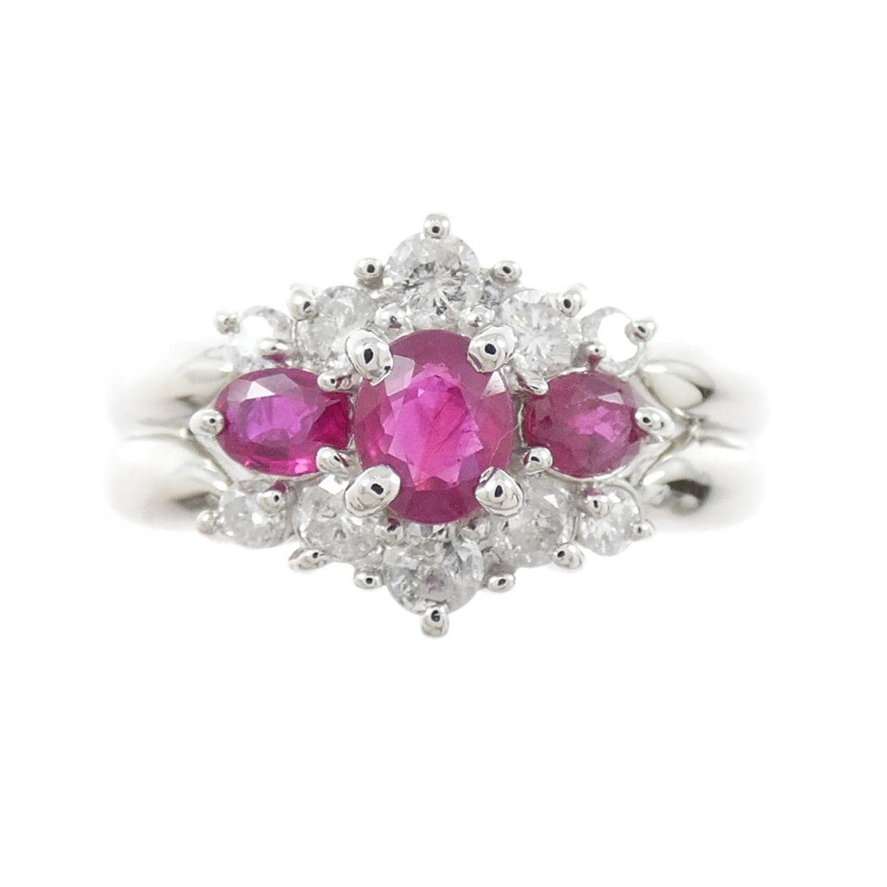 PT900 ルビー リング 0.70CT
