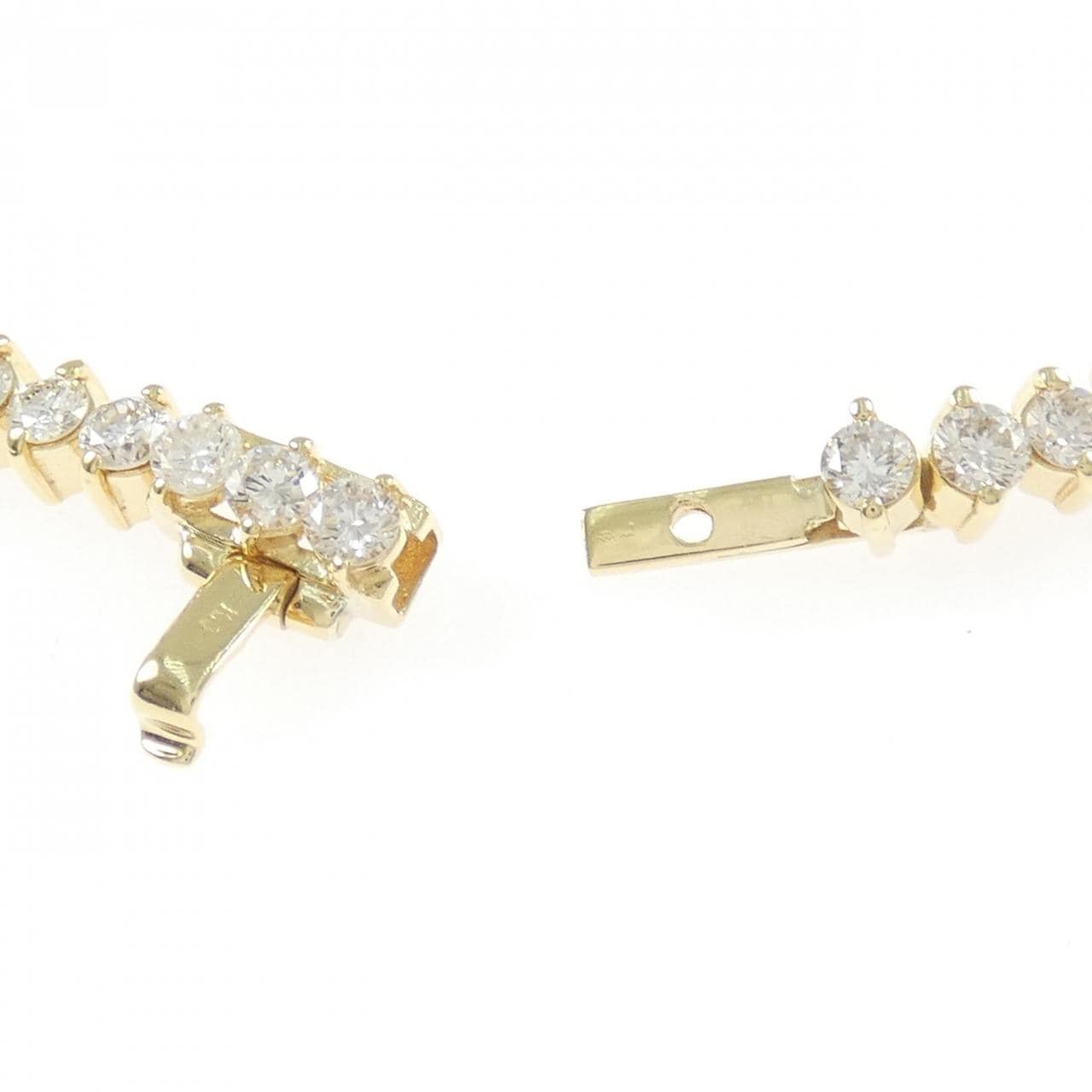 K18YG ダイヤモンド ブレスレット 5.00CT