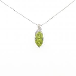 PT900/PT850 ペリドット ネックレス 2.73CT