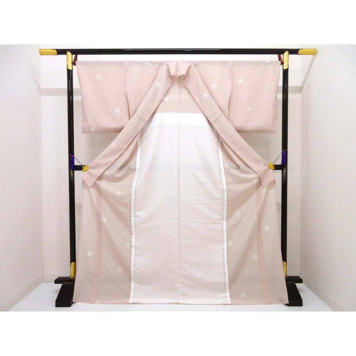 【未使用品】単衣　駒絽小紋　蛍ぼかし